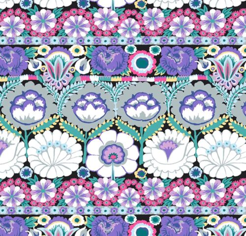 PWGP185.CONTRAST Embroidered Flower Kaffe Fassett