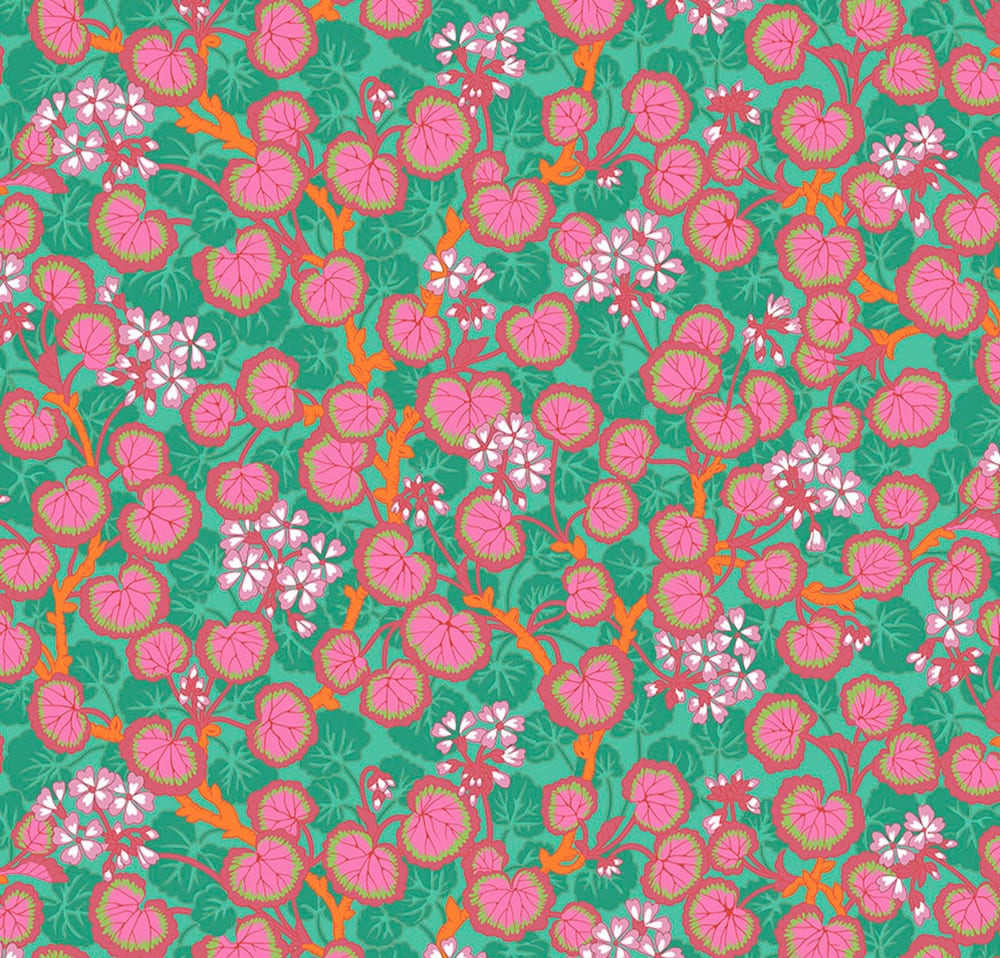 Climbing Geraniums PWPJ110.Duck Egg