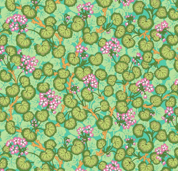 Climbing Geraniums PWPJ110.Green Kaffe