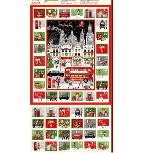 2369/1 London Advent Calendar Panel by Makower