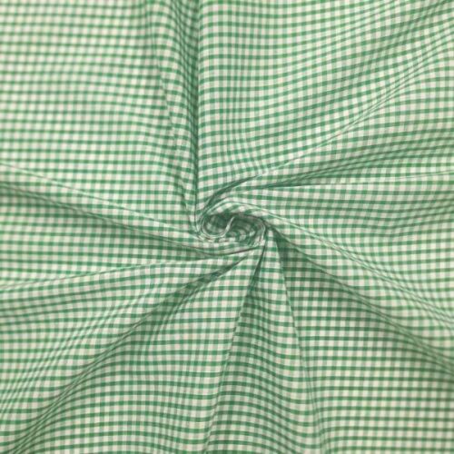 Emerald Poly/Cotton Gingham – 1/8” Checks
