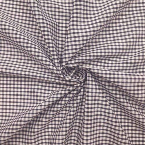 ES002PC Navy Gingham Polycotton