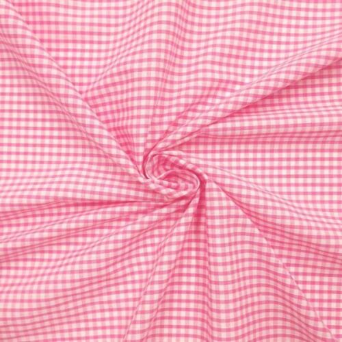 ES002PC Pink Gingham Polycotton