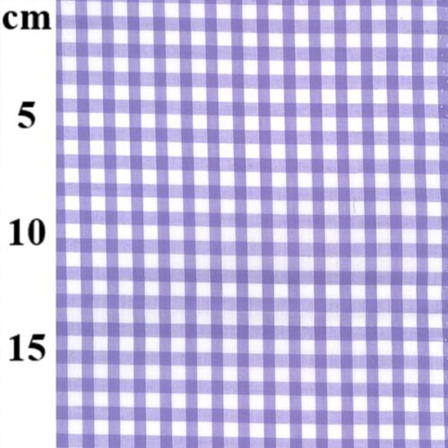 Lilac Poly/Cotton Gingham