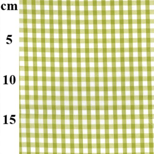 Lime Poly/Cotton Gingham