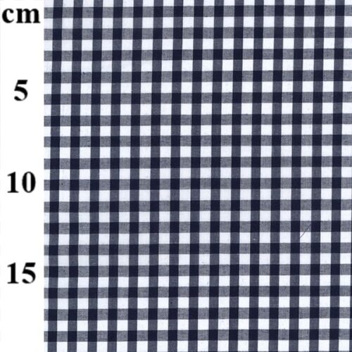 Navy Poly/Cotton Gingham