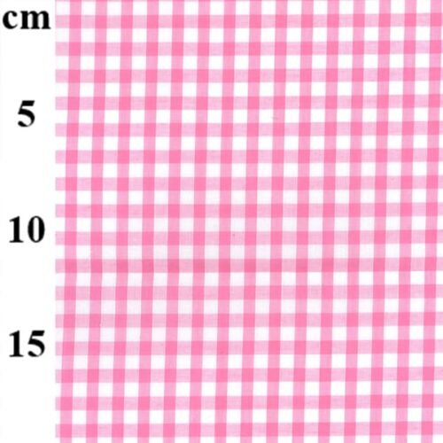 Pink Poly/Cotton Gingham