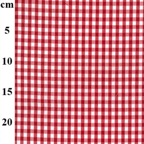 Red Poly/Cotton Gingham