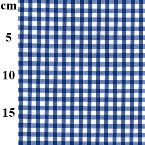 Royal Blue Poly/Cotton Gingham