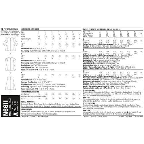 New Look Sewing Pattern N6611 Kids easy Dress