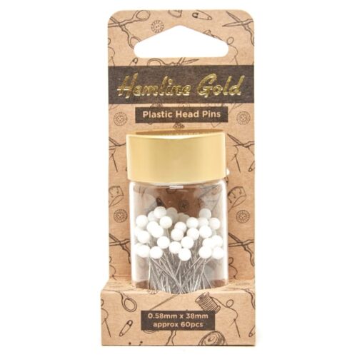 Pins 678-WH-BG Plastic Head