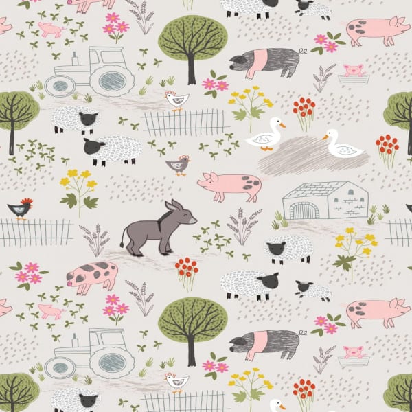 A531.1 Farmyard on Dark Cream