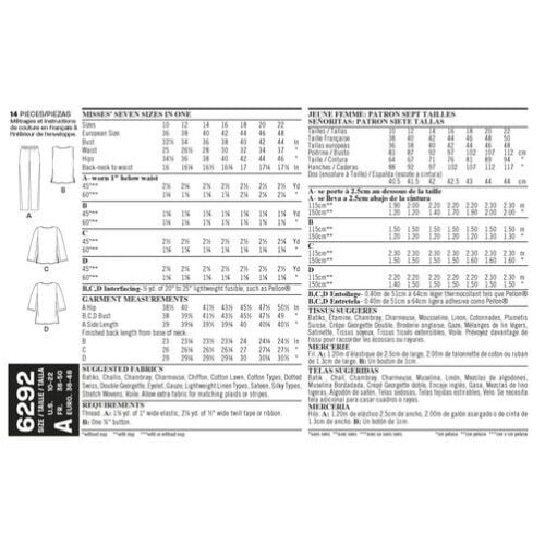 New Look Pattern 6292