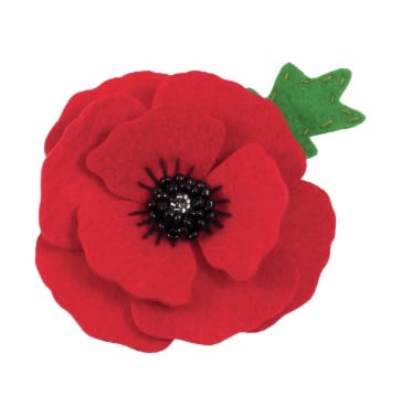 GCK055 Felt Kit Poppy brooch-2 GCK055 Felt Kit Poppy brooch