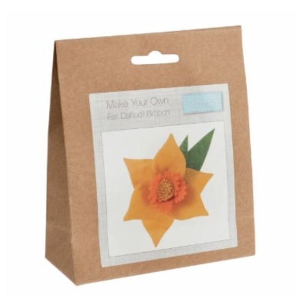 GCK081 Felt Kit Daffodil brooch