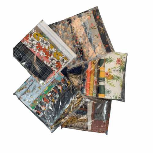 Pot Luck Scrap Bags: A mixture of fabric weights