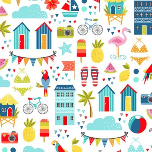 Makower Pool Party 2438-W