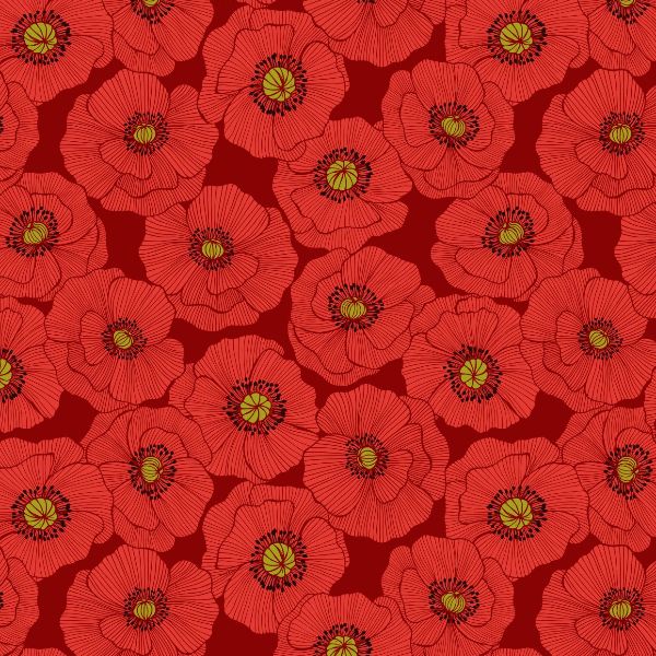 Poppies A554.2 Red
