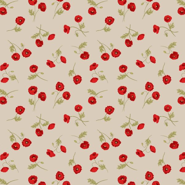 Poppies A556.1 Natural