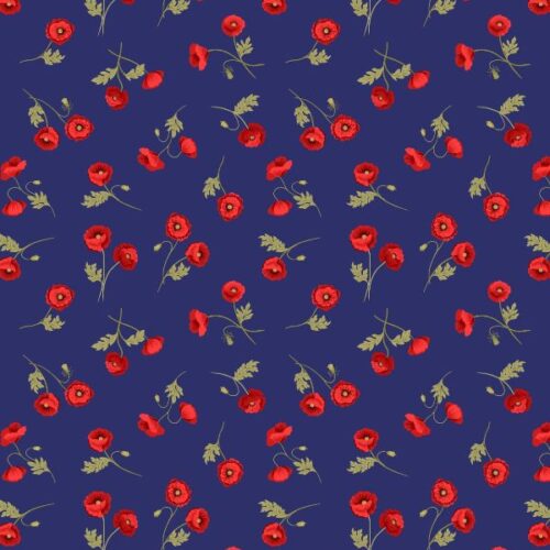 Poppies A556.2 Blue