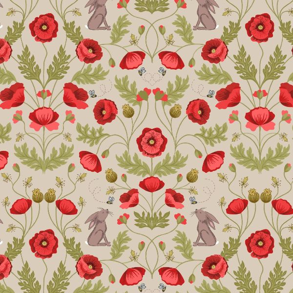 Poppies A557.2 Natural