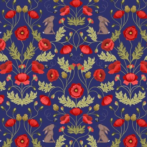 Poppies A557.3 Blue