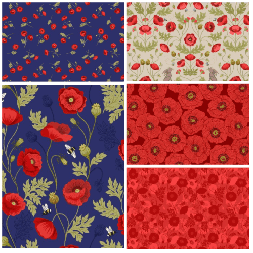 Poppies Fat Quarter Two