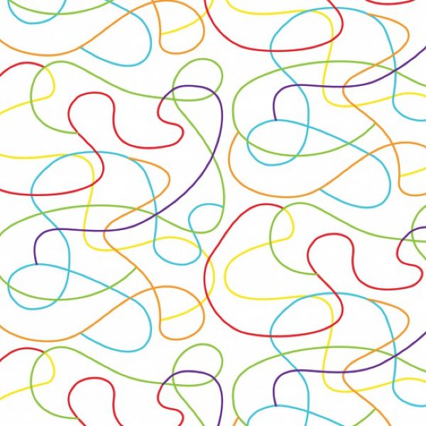 Squiggle Extra Wide 78550 Col.102 White-Multi