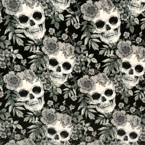 Skulls on grey