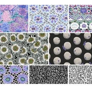 8 Fat Quarters: Contrast Kaffe Fassett Collective Fall 2021