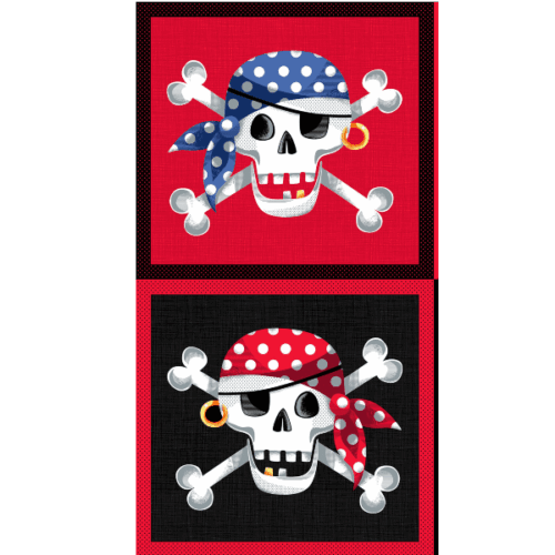 Makower Pirates Skull & Crossbone