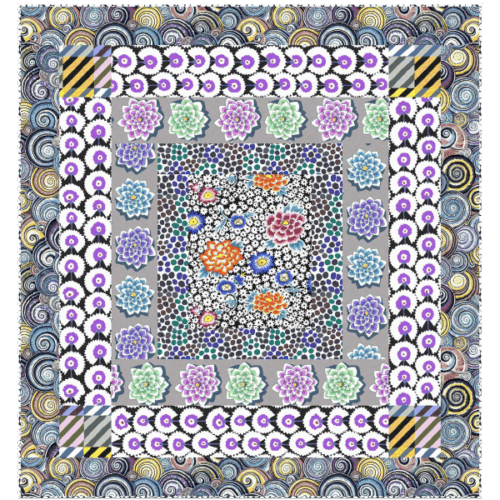 Contrast Play Quilt Kit-Kaffe