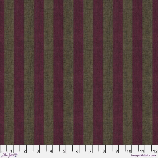 Shot Cotton Stripe SCGP001.Cranberry