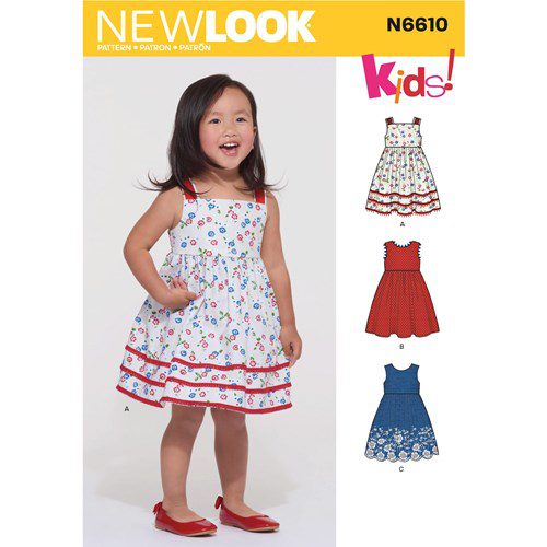 6610 Childs Dress Pattern