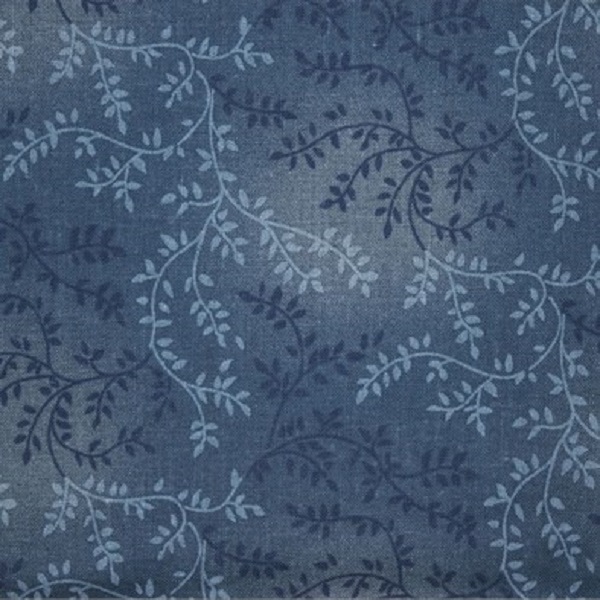 Col.207 Denim Blue: Tonal Vineyard Extra Wide (approx. 108" wide)