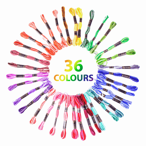 FLOSS3 Stranded Cotton: Rainbow Colours: 36 Skeins