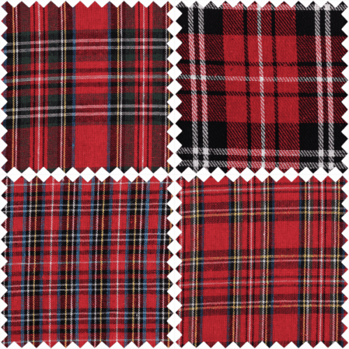 GTC143-DT Fat Quarter Bundle: Tartans Pack of 4