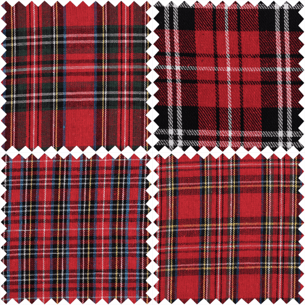 GTC143-DT Fat Quarter Bundle: Tartans Pack of 4