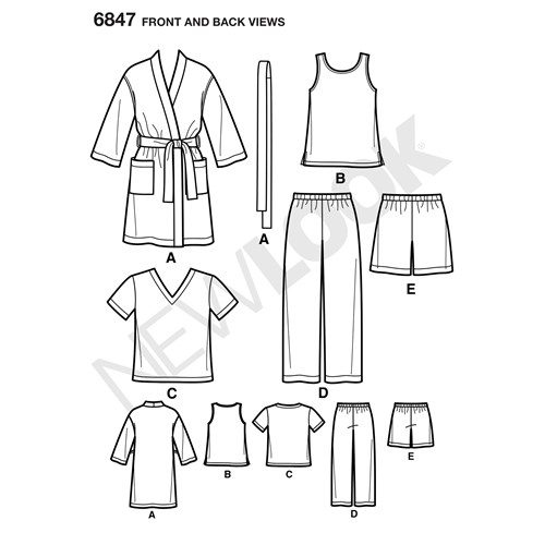 6847 Kids: New Look Sewing Pattern