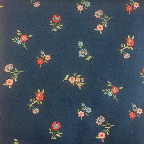 04775614Y Little Vine in Blue: Liberty Fabrics