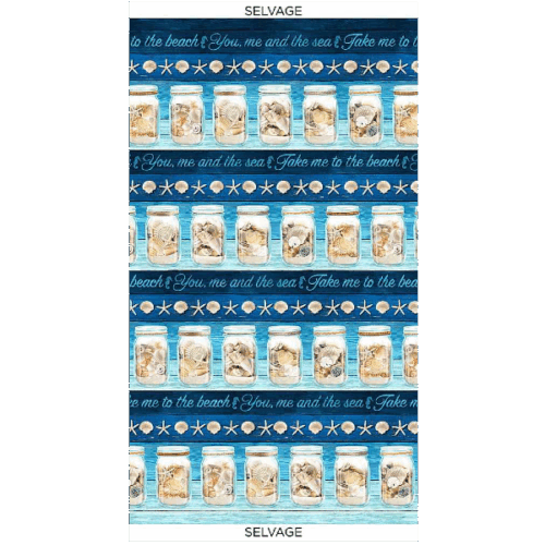 C6745-Beach Blue: Take Me To The Beach 11" Stripe: Beach Day