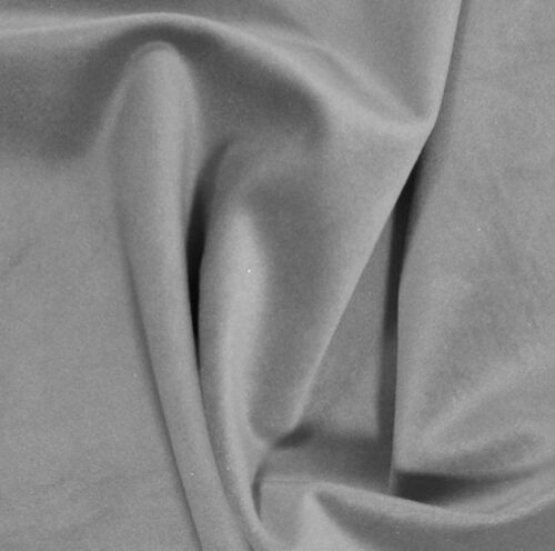 London Silver Grey: Velvet Fabric With A Plush Finish