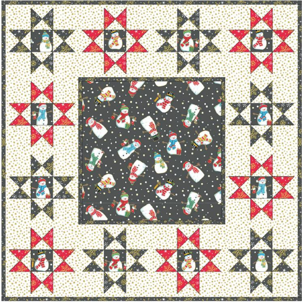 Ohio Star border Cushion-C-Kit