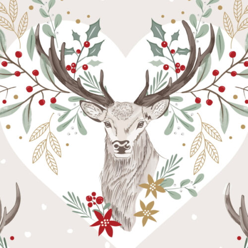 2900-01 Stag Foraging in the Forest 2900-01