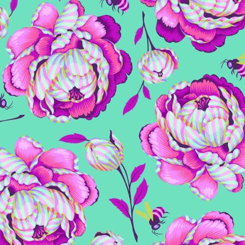 QBTP009 Sonic Bloom in Dusk by Tula Pink