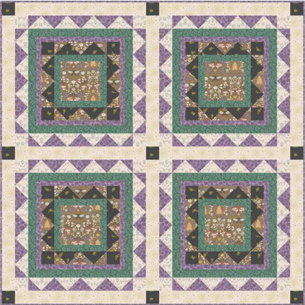 honey bee quilt kittwolewisirenecottonfabric228577