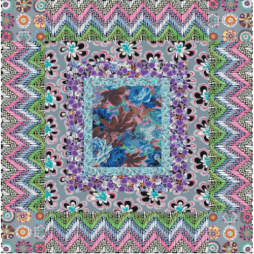 Floral Medallion Quilt Kit