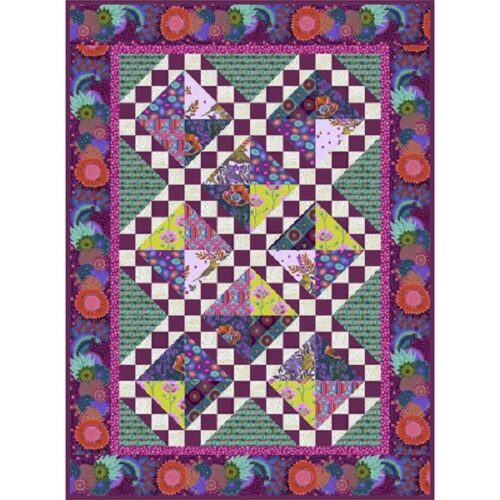 Magenta Song and Dance Lap Quilt Anna Maria Horner