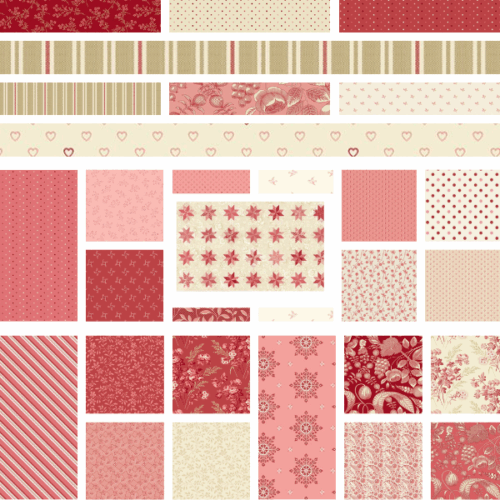 Fat Quarter Strawberries Cream 