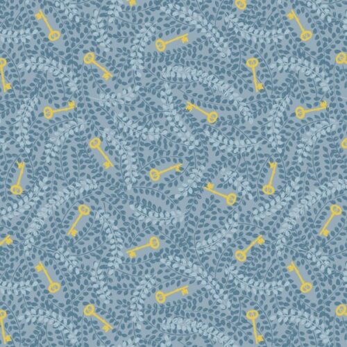 A657.2 with gold metallic keys on blue